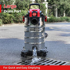 Shop-Vac 8 Gallon 4.0 HP Wet/Dry Vacuum with Blower Function, Stainless Steel Tank, Portable Shop Vacuum with Wheels, Include