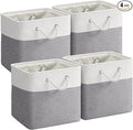 12 x 12 Inch Cube Storage Bins, 4 Pack Fabric Storage Basket with Handles, Foldable Boxes Organizer for Shelf Baskets for Hom