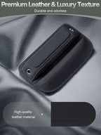 Universal Fit Premium Leather Car Seat Gap Filler Organizer, Center Console Organizer with Card Slots, Clever Gifts for Car SUV Truck Owners (Black, 2 Pack)