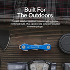 KeySmart Rugged - Multitool Key Holder for Keychain w/Bottle Opener and Pocket Clip, Key Organizer for Key Chain, EDC Keychai