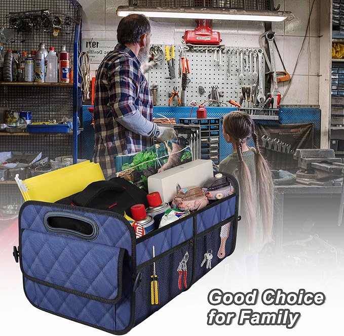 Deosk Car Trunk Organizer for SUV, Car Organizers and Storage with 6 Pocket, Car Accessories for Women/Men 50L Waterproof