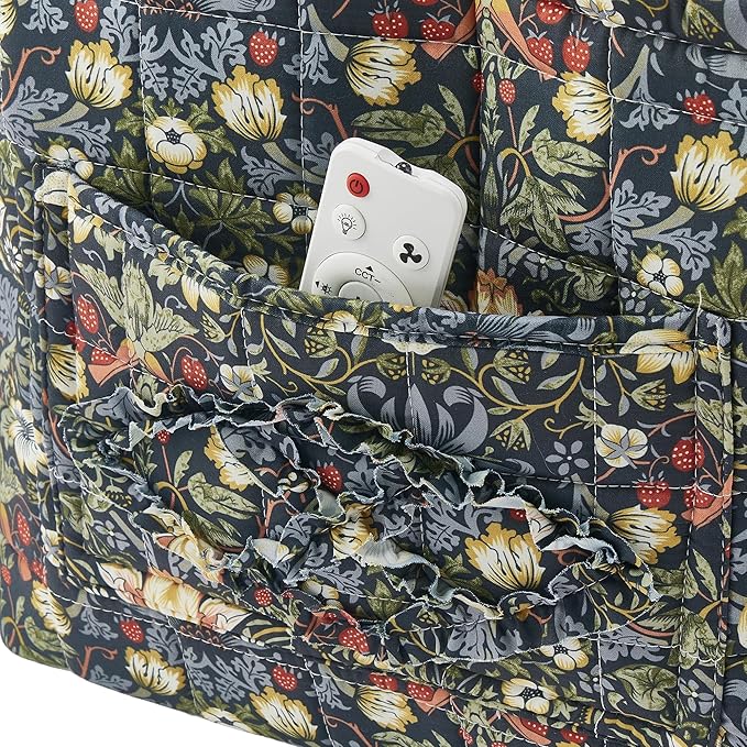 Boho Fabric Storage Basket, Large Capacity Laundry Basket, 12.2'' x 10.23'' x 10.23'' Collapsible Laundry Hamper with Easy Ca