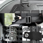 Metal Molle Panel for Vehicles & Trucks Seat Back (1 Seat Kit) – Premium 2mm Aluminum Alloy Organizer Compatible with Molle/PALS Gear, Heavy-Duty Car Storage