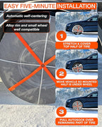 AutoSock for Commercial Vehicles and Trucks AL64, Snow Socks for Tires, Pack of 2