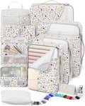8 Set Packing Cubes for Travel, Gifts for Women Mom,Anti-Tearing Suitcase Organizer for Luggage with Shoe & Hanging Toiletry 