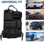 Tactical Car Seat Back Organizer,Back Seat Organizer with 5 Detachable Molle Pouches,Molle Panel Organizer Fits for Vehicel Such as Jeep,Truck,SUV, Car