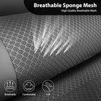 CAR PASS Leather Car Seat Covers Breathable Seat Cover Full Sets Airbag Compatible for Most Cars, SUVs, Trucks, and Vans (Ful