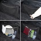 2 Pack Small Cargo Net Pocket Storage Pouch Bag 21 x 9.8 Inches RV Netting Elastic Automotive Cargo Nets with 8 Mounting