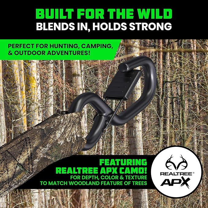 Rhino USA x Realtree Retractable Ratchet Straps (2PK) 2"x 9' (1,209lb Break Strength)- Heavy Duty Auto Self Retracting Tie Down Straps for Truck, Cargo Trailer, Motorcycle, ATV, UTV- Realtree APX Camo