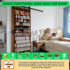 Kotkn 24-Pair Over Door Shoe Organizer for Family & Kids, Double Sided | Hanging Storage for Sneakers, Boots, Toys & Room Org