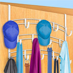 LYNK Professional® Home™ Over Door Hooks Rack - 14 Hook Over Door Hanger - Over Door Towel Rack - Hanging Towels or Clothes -