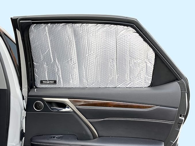 Side Window Rear Seat 2nd Row Sunshade Custom Fit for 2016 2017 2018 2019 2020 2021 2022 Lexus RX SUV, 350, 450h Base, F Sport, UV Reflector Sun Protection Accessories (2pcs)