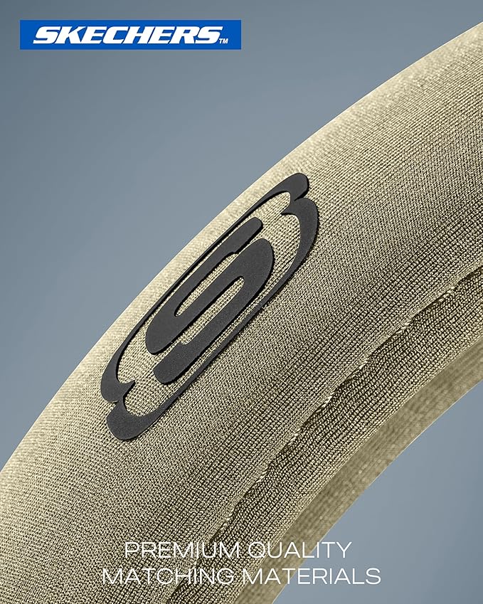 Skechers Steering Wheel Cover, Memory Foam Car Steering Wheel Covers,14.5-15inch Anti-Slip Safety Comfortable Design Universa