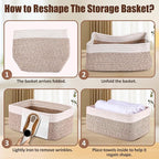 5-Pack Small Woven Rope Storage Baskets – 2 Sizes Organizer Bins for Closet, Shelf, Bookshelf, Nursery, Changing Table, Fabri