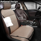 Auto Newer Luxury Breathable Car Seat Cover Fit Four Seasons, Universal Front of Car Seat Cushions, Bottom Seat Covers of Ful