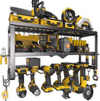 Spampur Power Tool Organizer for Tool Storage, Drill Holder Wall Mount with Screwdriver Organizer, Tool Holder for Garage Wal