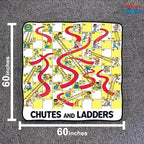 Chutes & Ladders Blanket | Chutes & Ladders Game Board | Giant Chutes and Ladders Throw Blanket Board Game | 60" X 60" | Offi