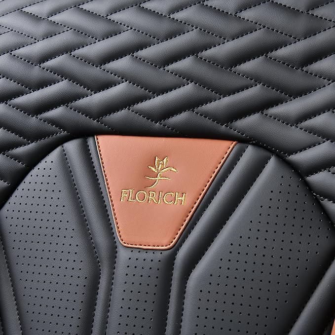 FLORICH Seat Covers for Cars, Waterproof Seat Covers, Leather Car Seat Covers 2 Pack, Universal Seat Cushion Protector for Mo