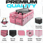 FORTEM Trunk Organizer with Cooler For SUV Car Trunk, Foldable Storage, Car Accessories for Women Men, Collapsible Bag, Perfect