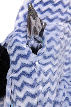 Niko Easy Wash Children's Car Seat Cover & Liner - Blue Chevron Minky - Great for Winter Weather - Universal FIT - Crash Test