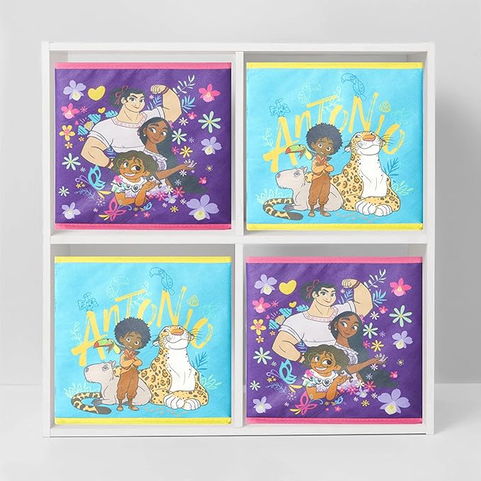Disney Encanto Set of Two Spacious Collpasible Storage Cubes, 10"x10"