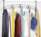 LYNK Professional® Home™ Over Door Hooks Rack - 9 Hook Over Door Hanger - Over Door Towel Rack - Hanging Towels or Clothes - 
