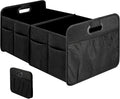Simple Deluxe 2 Compartments Trunk Organizer for Car/SUV, Collapsible 600D Waterproof Oxford Polyester 50L Storage Box,