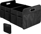 Simple Deluxe 2 Compartments Trunk Organizer for Car/SUV, Collapsible 600D Waterproof Oxford Polyester 50L Storage Box,