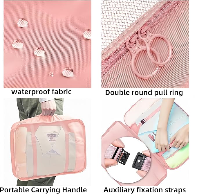 Travel packing cube bag,7Set Packing Cubes Luggage Packing Organizers for Travel, Clothing Bag, Suitcase Organizer Luggage Cu