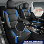 Skechers Memory Foam Car Seat Covers, Air Cool Mesh Thick Seat Covers,Car Seat Covers Front Seats Airbag Compatible, Automoti
