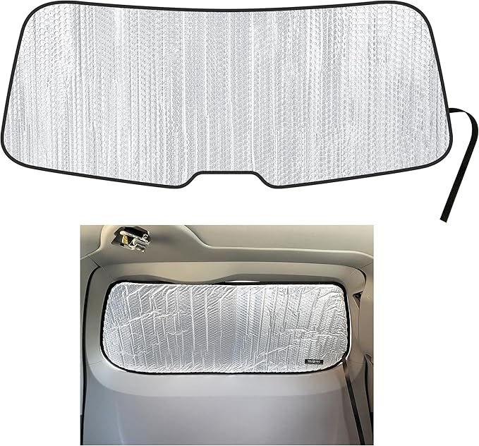 YelloPro Auto Rear Tailgate Window Sunshade Custom Fit for 2011 2012 2013 2014 2015 2016 2017 2018 2019 2020 Toyota Sienna Minivan, L, LE, SE, XLE, Limited, UV Reflector Sun Protection Accessories
