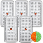 100 Gram 5 Pack Indicating Silica Gel Canister, Gun Safe Dehumidifier (Orange to Green), Reusable Desiccant Canister Dehumidi