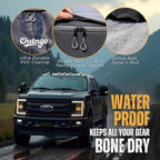 Truck Bed Cargo Bag-Waterproof Luggage Bag For Truck Bed 26 Cu. Ft Heavy-Duty PVC Truck Bed Waterproof Storage Fits Any Truck Size Dual Opening 4 Stretch Cord 2 Combination Lock (50"x40"x22")