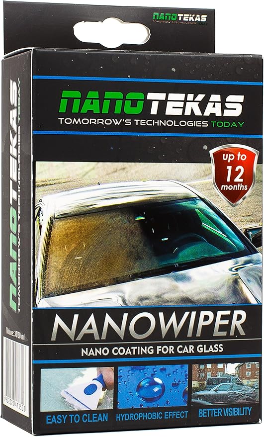 Glass Coating Nanotekas Nano Wiper | Windshield Coating Glass Guard and Protect Hydrophobic Window Rain Repellent Spray