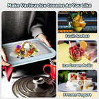 Ice Cream Roll Maker Rolled Ice Cream Machine, Sweet Spot Pan, Instant Cold Plate, Ideal for Making Rolled Ice Cream Soft Serve Slushies Frozen Yogurt Sorbet and Gelato (Sky Blue)