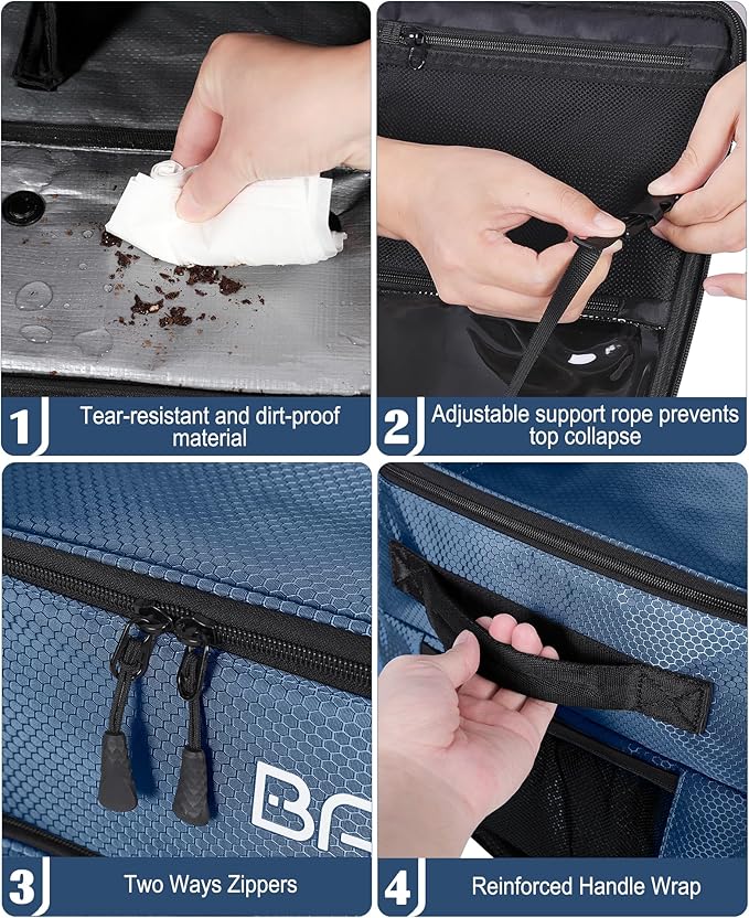 Golf Trunk Organizer, Waterproof Car Golf Locker with Separate Ventilated Compartment for 2 Pair Shoes, Golf Storage for Balls