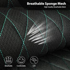 CAR PASS Thick Foam 3D Air Mesh Leather Car Seat Covers Front Seats Only, Breathable Premuim Leather Two Front Seat Cover, Ai