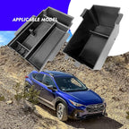 2024 2025 2026 Crosstrek Center Console Organizer Tray for 2024 2025 2026 Subaru Crosstrek Hybrid 2024 Impreza Center Armrest Storage Box for Crosstrek 2024 Accessories Storage Box Double Layer