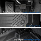 Floor Mats Cargo Mat for 2021-2025 2026 Jeep Grand Cherokee L w/Captain Chair (Only for 6-Seater w/o 2nd Row Armrest), All Weather TPE Trunk Cargo Liner Car Accessories (L | Floor Mats Set)