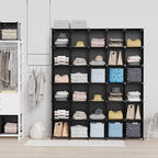 HOMIDEC Closet Organizers and Storage, 16 Cube Storage Organizer, Closet Organizer Bookshelf Cubes Shelves for Clothes, Bedro