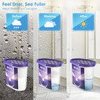 Moisture Absorbers, Efficient Lavender Vanilla Humidity Absorber & Odor Eliminator Boxes, Refillable Car Dehumidifier for