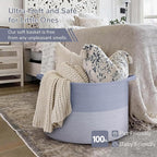 INDRESSME 115L Extra Large Rope Basket, Organizing Storage for Nursery Living Room Home Décor., Decorative Woven Laundry Bask