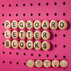 Craft Room Pegboard Letters for Pegboard Craft Peg Board Organizer Accessories | 115 Pegboard Decoration Blocks with Emojis -