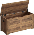 VASAGLE Storage Chest, Storage Bench with 2 Safety Hinges, Farmhouse Style, 15.7 x 39.4 x 18.1 Inches, for Entryway, Bedroom,