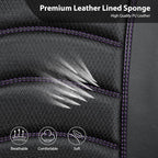 CAR PASS Comfortable 3D Foam Mesh Leather Car Seat Covers Front, Air Cool Mesh Breathable Front Seat Covers for Car, Universa