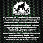 Silverback Automotive Professional Dual Foot Truck Tire Pressure Gauge, Midnight Black Powder Coat Textured Finish. Black Metal Bar Stick Gauge Range 10-150 PSI in 2 PSI Increments