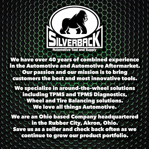 Silverback Automotive Professional Dual Foot Truck Tire Pressure Gauge, Midnight Black Powder Coat Textured Finish. Black Metal Bar Stick Gauge Range 10-150 PSI in 2 PSI Increments