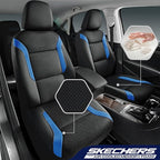 Skechers Memory Foam Car Seat Covers, Air Cool Mesh Thick Seat Covers, Car Seat Cover Full Sets, Airbag Compatible, Automotiv