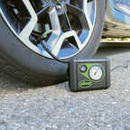 Slime 40059 Tire Inflator, Junior, Compact, Powerful, Portable Car Air Compressor, Lightweight, Analog, Flat Tire Repair, 12V, 12 min Inflation