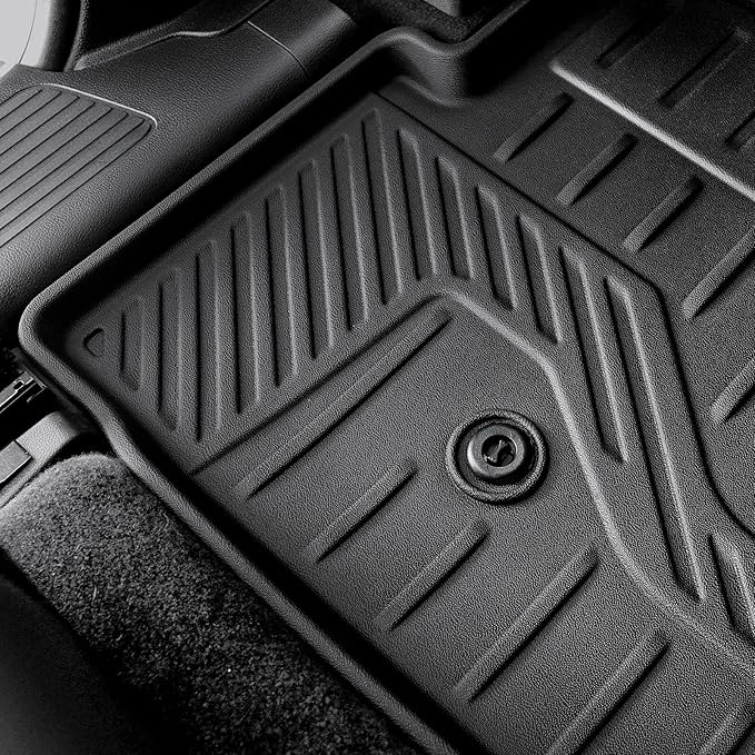 Floor Mats for 2023-2025 2026 Honda Pilot, Cargo Mat with Backrest Mat All Weather TPE Cargo Liner Replacement Protection for 2025 Honda Pilot Accessories Door Sill Guards
